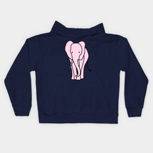 Pink Elephant Kids Hoodie